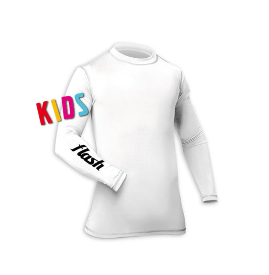 Baselayer Flash Kids Top White